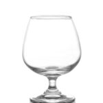 empty wine glass isolated on white background